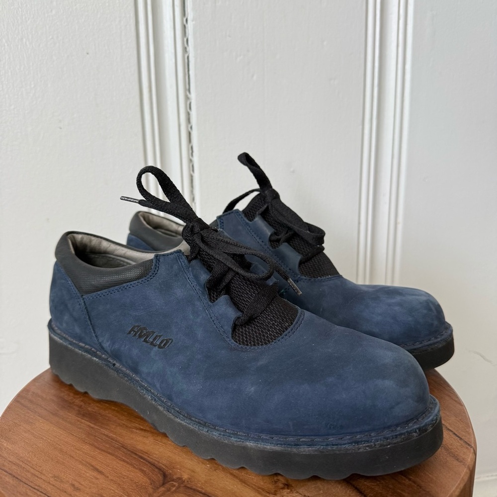 Ricosta Blue Suede Leather Lifestyle Sneakers Size 9.5 Women’s View 2
